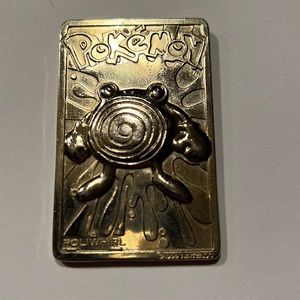 Pokemon Poliwhirl 23K Gold-Plated Trading Card